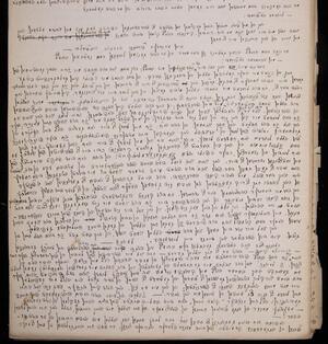 a page of handwritten text