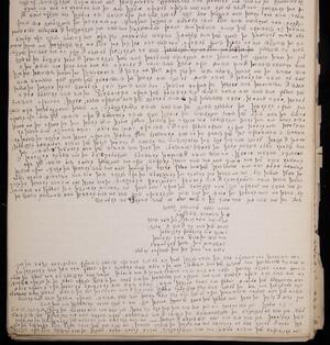 a page of handwritten text