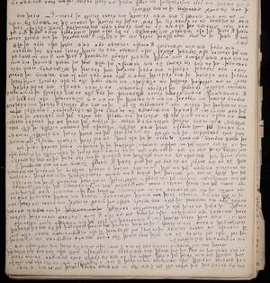 a page of handwritten text