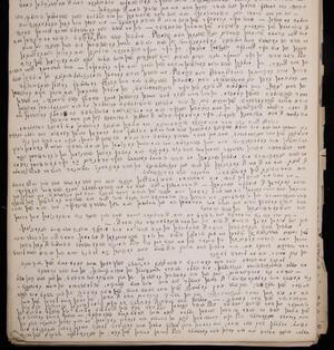 a page of handwritten text