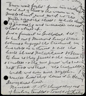 a page of handwritten text