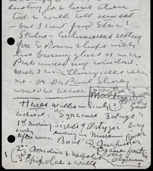 a page of handwritten text