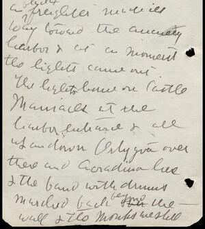 a page of handwritten text