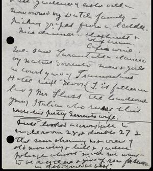 a page of handwritten text