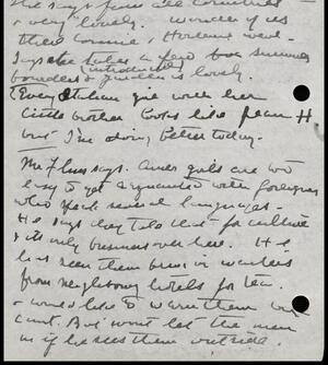 a page of handwritten text