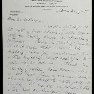 a page of handwritten text