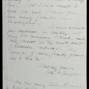 a page of handwritten text