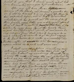 a page of handwritten text