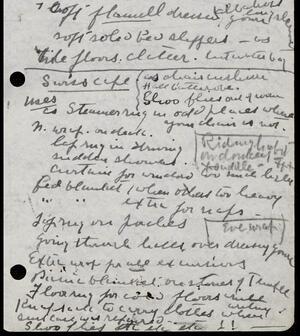 a page of handwritten text