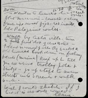 a page of handwritten text