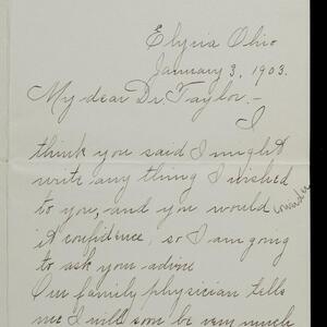 a page of handwritten text