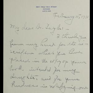 a page of handwritten text