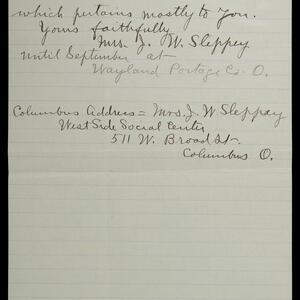 a page of handwritten text