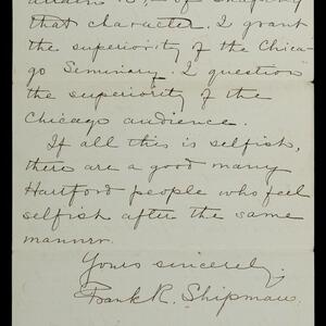 a page of handwritten text