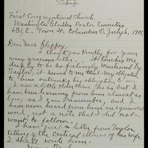 a page of handwritten text