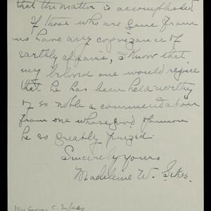 a page of handwritten text