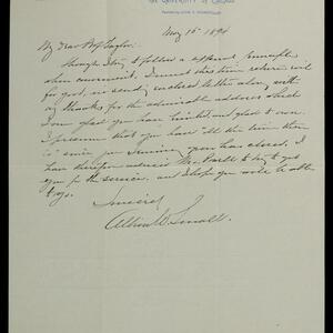 a page of handwritten text