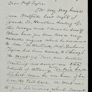 a page of handwritten text
