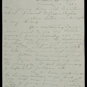 a page of handwritten text