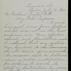 a page of handwritten text