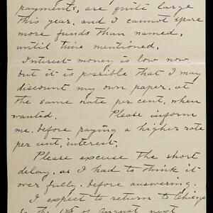 a page of handwritten text