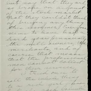 a page of handwritten text