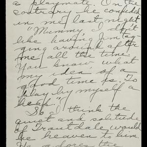a page of handwritten text