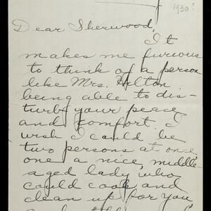 a page of handwritten text
