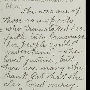 a page of handwritten text