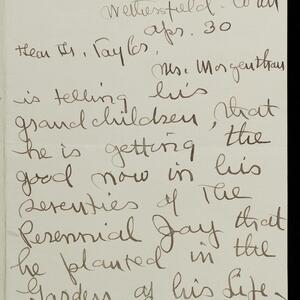 a page of handwritten text