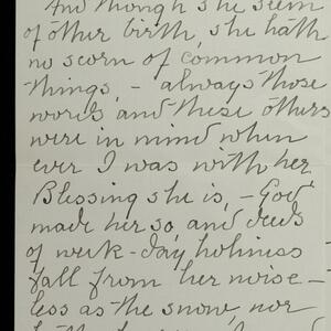 a page of handwritten text