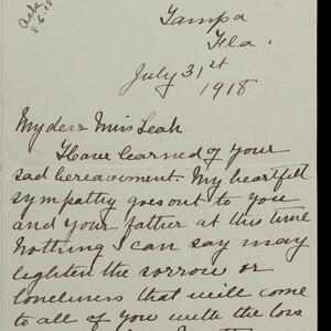 a page of handwritten text