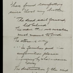a page of handwritten text