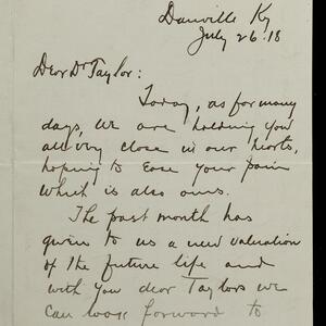 a page of handwritten text