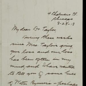 a page of handwritten text