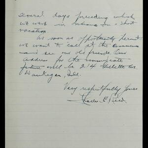 a page of handwritten text