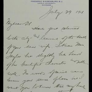 a page of handwritten text
