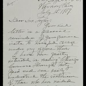 a page of handwritten text