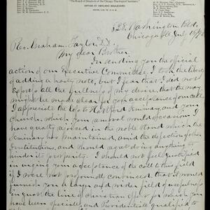a page of handwritten text