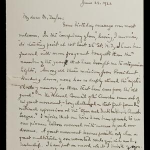 a page of handwritten text
