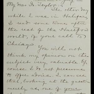 a page of handwritten text