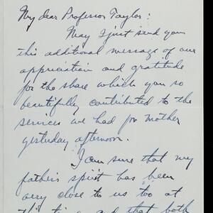 a page of handwritten text
