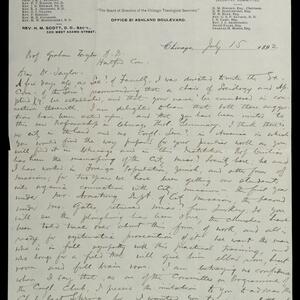 a page of handwritten text