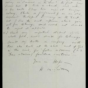 a page of handwritten text