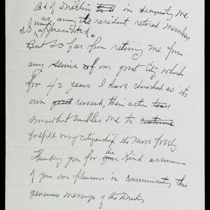 a page of handwritten text