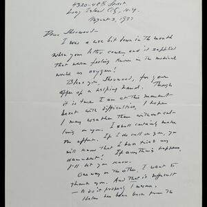 a page of handwritten text
