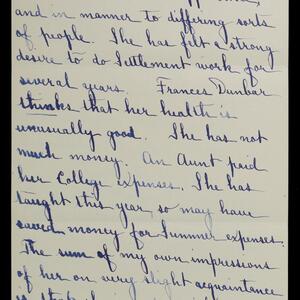 a page of handwritten text