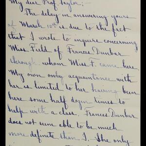a page of handwritten text