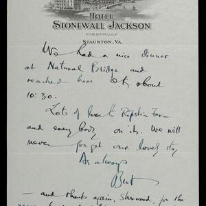 a page of handwritten text