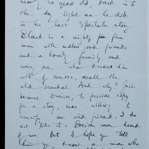 a page of handwritten text